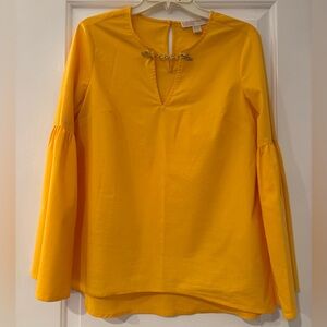 Michael Kors Yellow Blouse Size M